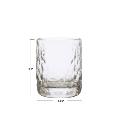 Hammered Drinking Glass | 8oz