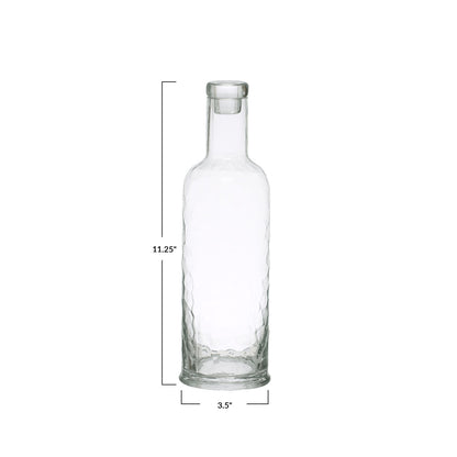 Hammered Glass Decanter | 32oz