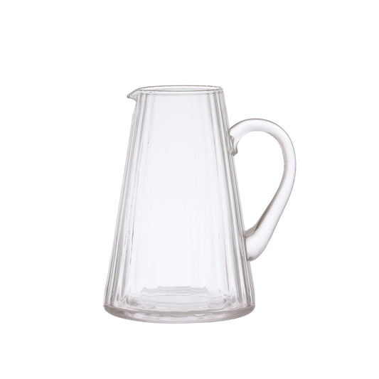 Classic Ribbed Glass Pitcher | 60oz