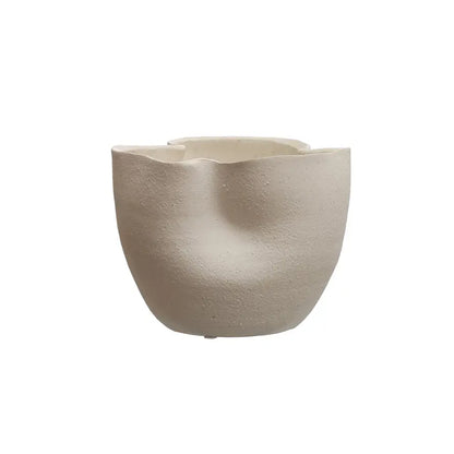 Scalloped Stoneware Planter | 4in
