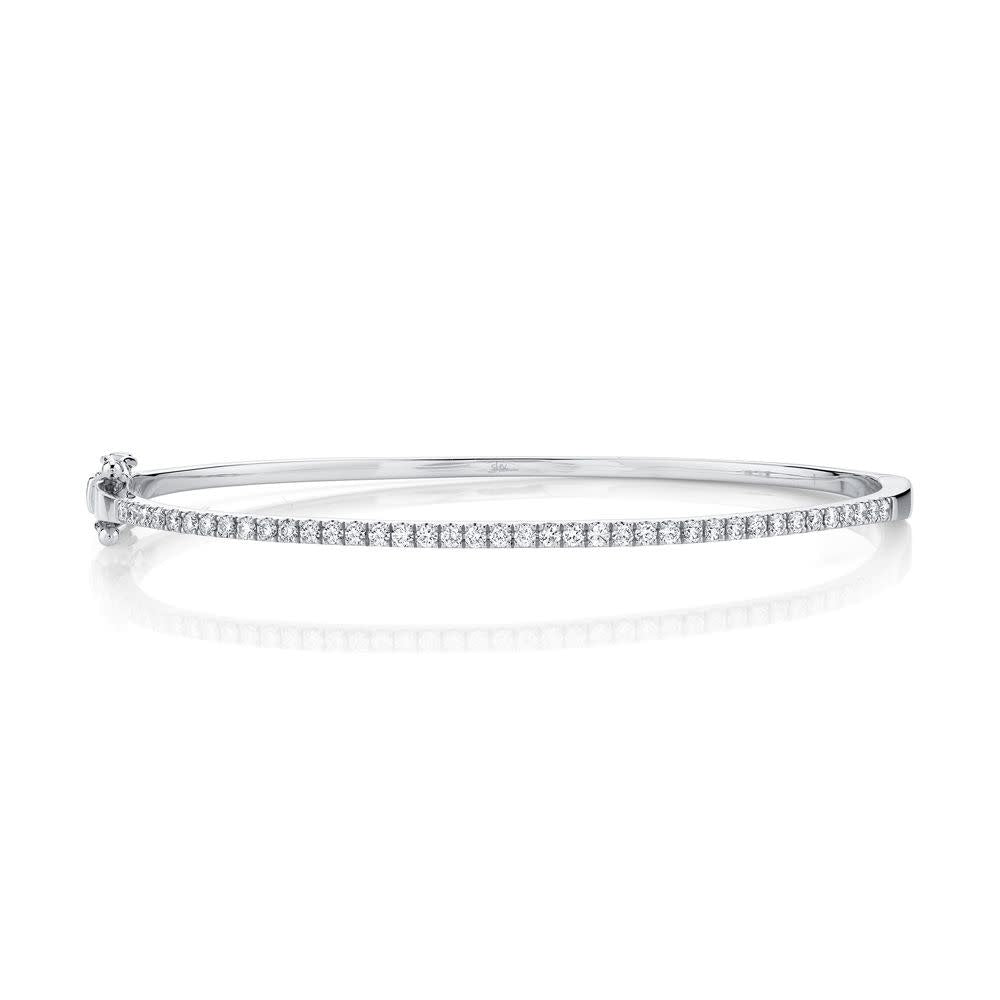 Diamond Bangle Bracelet | .62c 14k WG