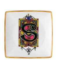 Versace Alphabet Square Dish | 4.75in S