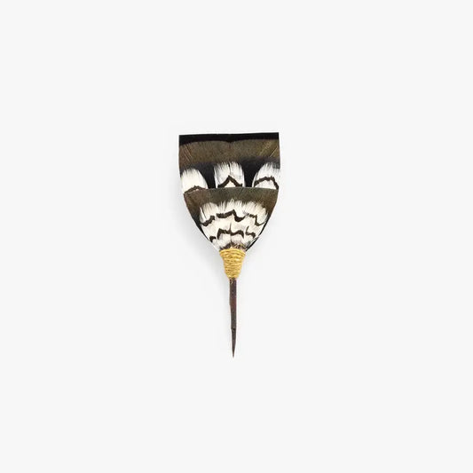 Brackish Anson Feather Lapel + Hat Pin