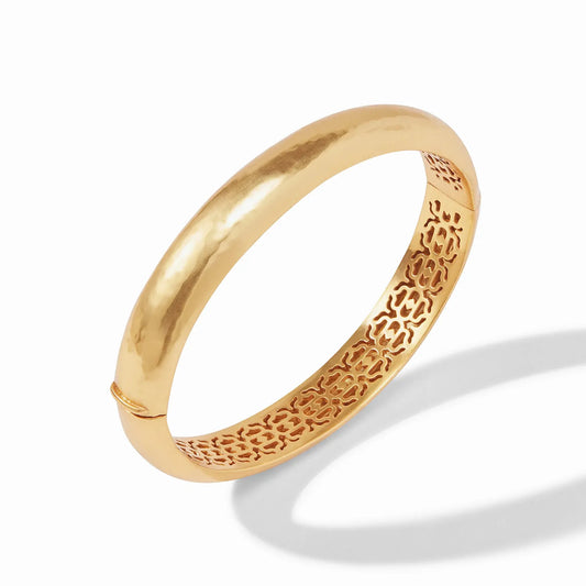 Antonia Hinge Bangle | Gold