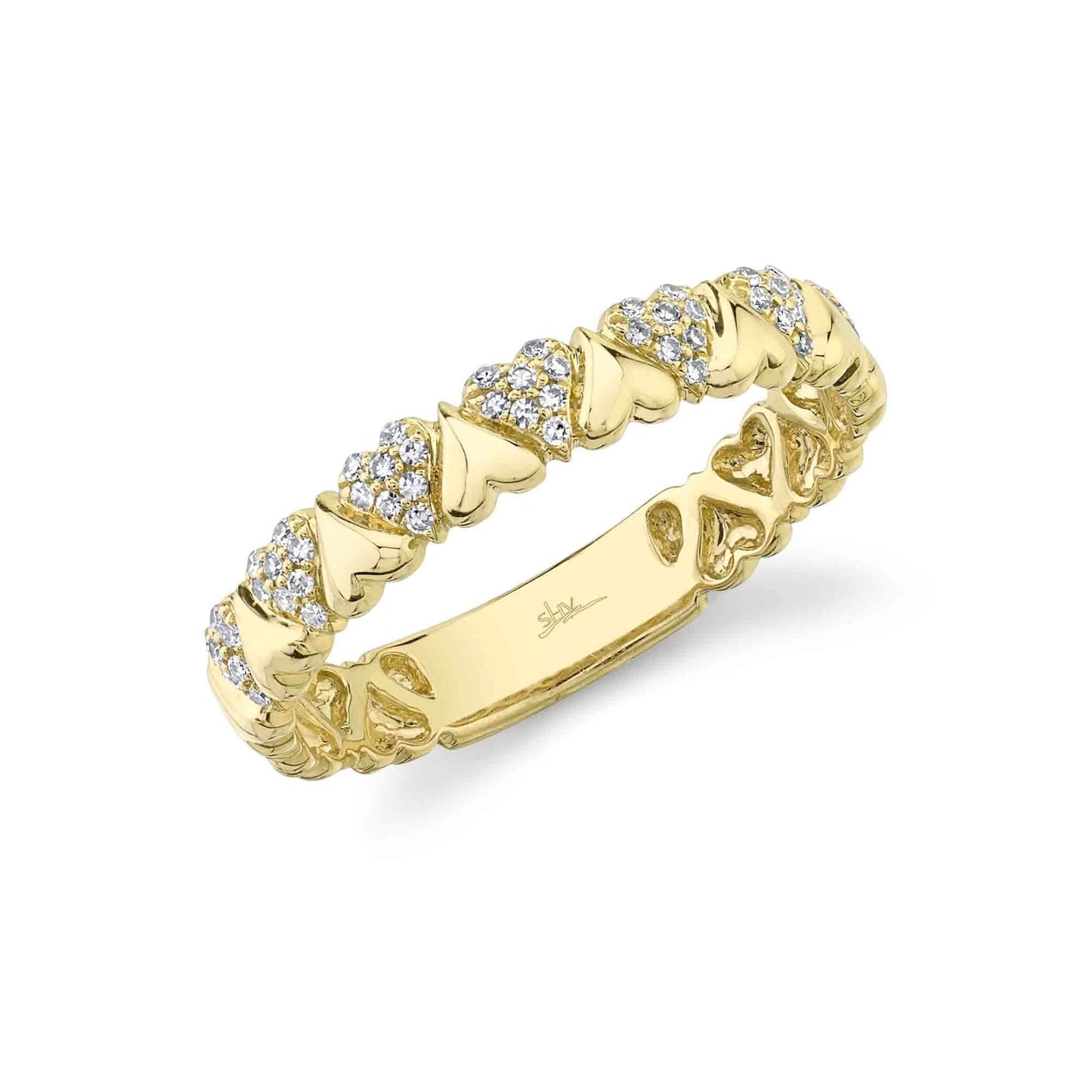 Diamond Heart Ring | .12c 14k YG