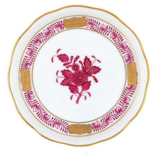 Herend Coaster | 4in Chinese Bouquet Raspberry