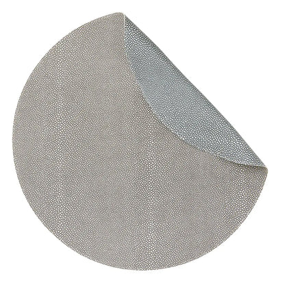 Stingray Texture Reversible Vinyl Placemats Set of 4 | Coffee + Khaki 16in Round