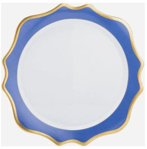 Anna Weatherley Anna's Palette Chargers | 12in Indigo Blue