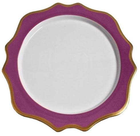 Anna Weatherley Anna's Palette Charger | 12in Purple Orchid