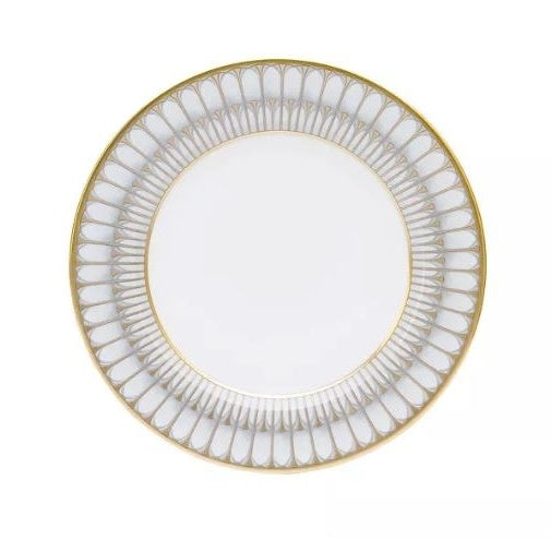 Deshoulieres Arcades Grey +  Gold Dessert Plate | 8.5in