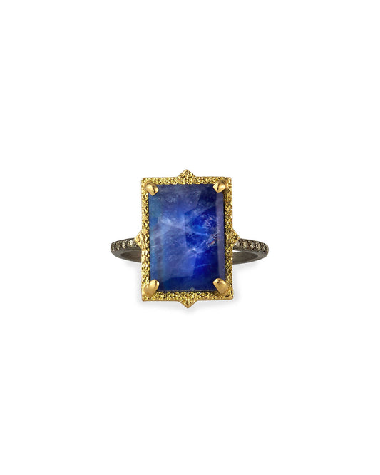 Rectangle Moonstone Ring