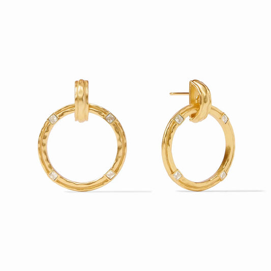 Astor Doorknocker Earring | Cubic Zirconia