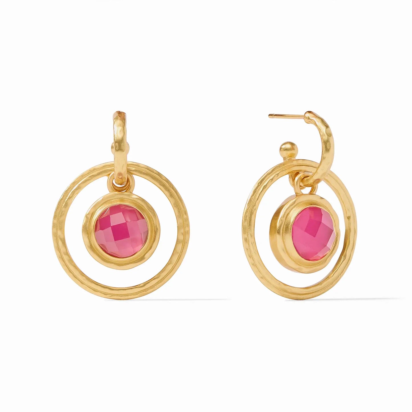 Astor 6-in-1 Charm Earrings | Iridescent Raspberry