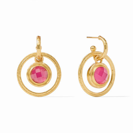 Astor 6-in-1 Charm Earrings | Iridescent Raspberry