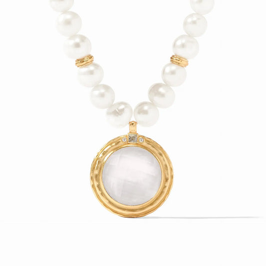 Astor Statement Necklace | Iridescent Clear Crystal