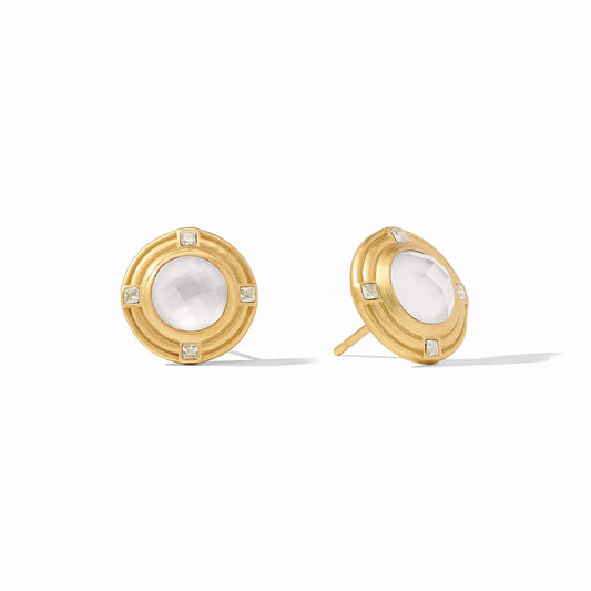 Astor Stone Stud | Iridescent Clear Crystal
