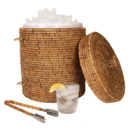 Rattan Ice Bucket | 15in