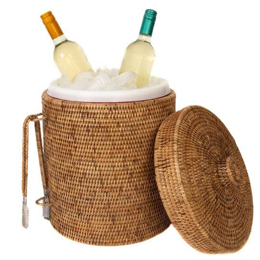 Rattan Ice Bucket | 15in