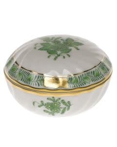 Herend Chinese Bouquet Ring Box | 2.75in Green