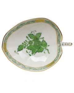 Herend Leaf Tray | 4.5in Chinese Bouquet Green