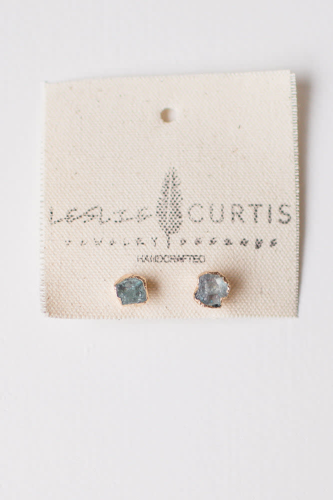 Avaline Aquamarine Earrings Studs