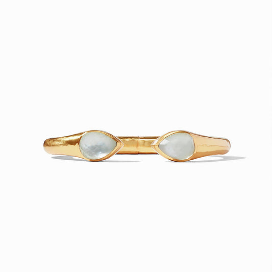 Avalon  Cuff Bracelet | Iridescent Clear Crystal