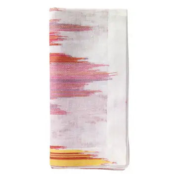 Bodrum Aztec Napkins Set of 4 | 22in Red Orange