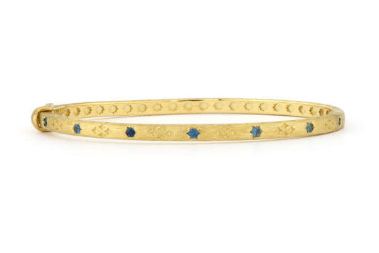 Moroccan Bangle With Pave Set Stone