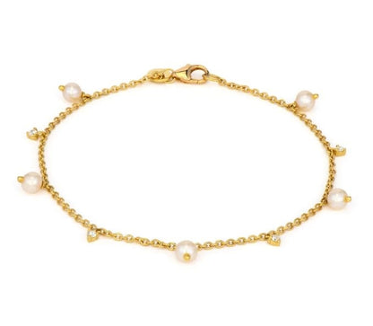 Provence Diamond And Pearls Bracelet