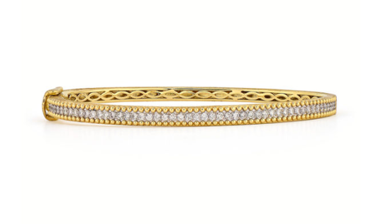 Provence Pave Beaded Diamond Bangle