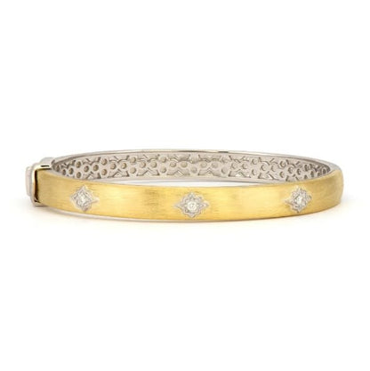 Moroccan Star Wide Bangle 18K YG