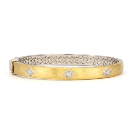 Moroccan Star Wide Bangle 18K YG