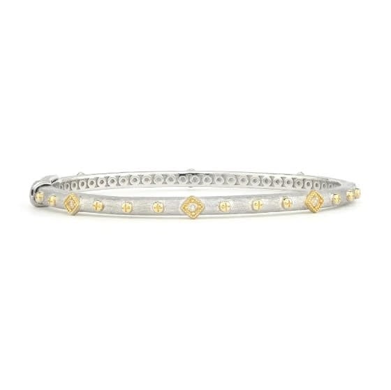 Mixed Metal Alternating Kite Bangle