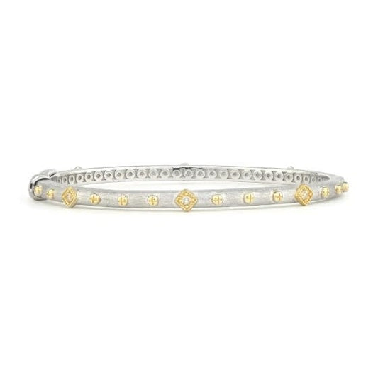 Mixed Metal Alternating Kite Bangle
