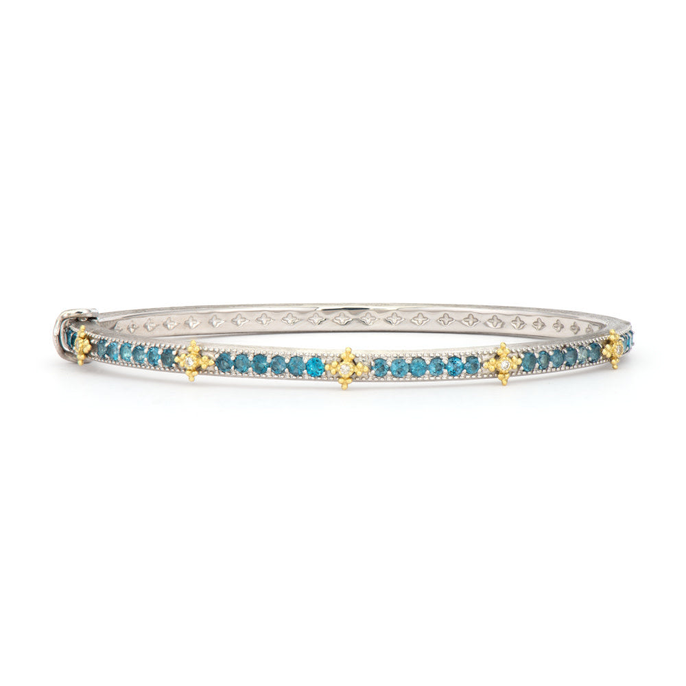 Mixed Metal London Blue Topaz Bracelet