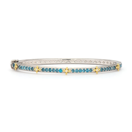 Mixed Metal London Blue Topaz Bracelet