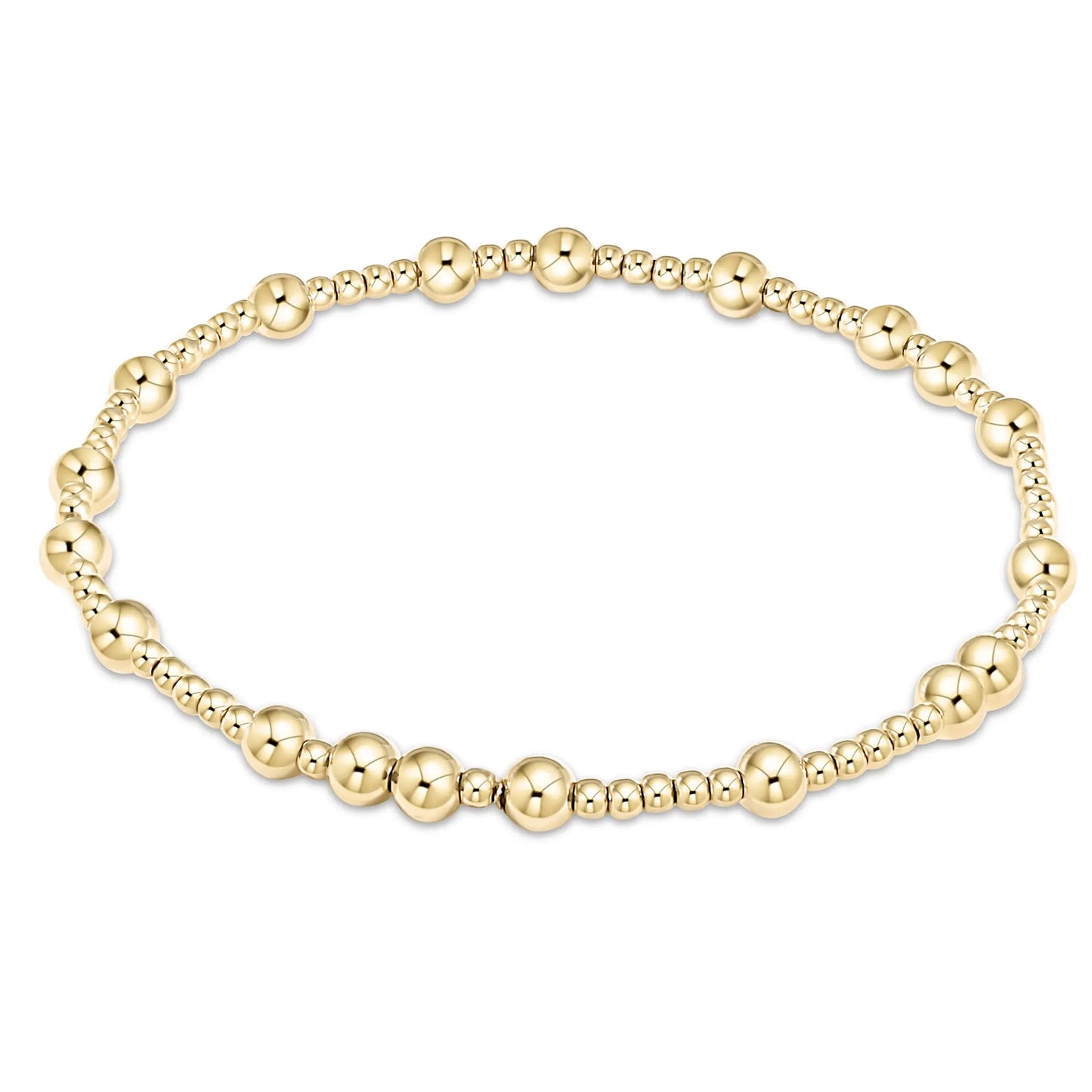 eGirl Hope Unwritten Bead Bracelet | 4mm Gold