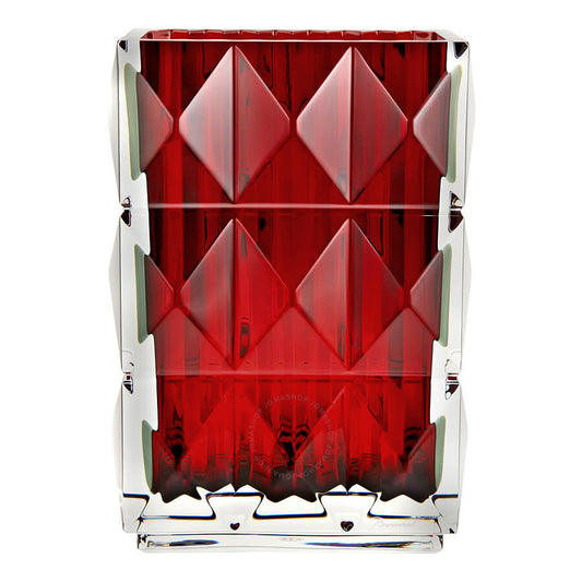 Baccarat Louxor Recangular Red Vase