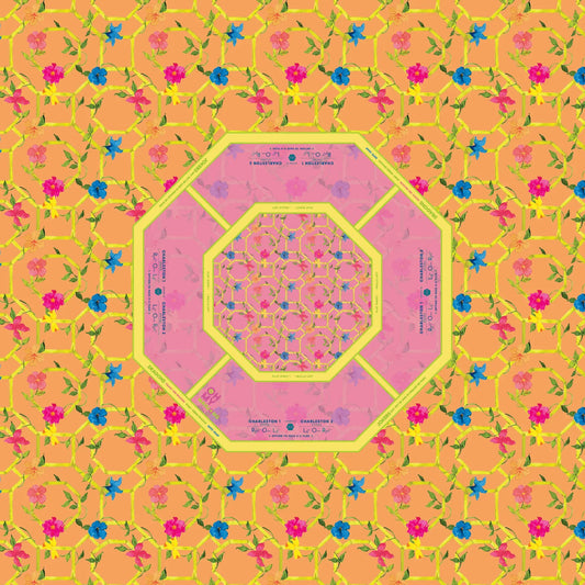 Mahjong Tablecloth | Bagua Blossom