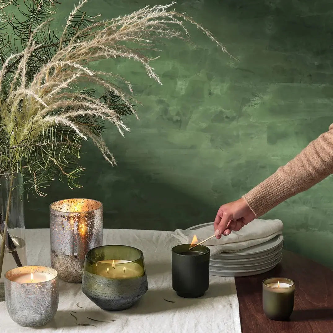 Balsam + Cedar Baltic Glass Candle | 31.5oz