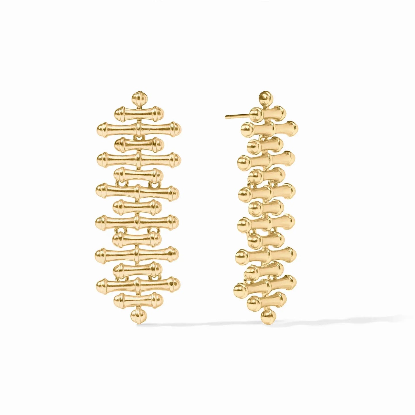 Bamboo Gold Earrings | 2in