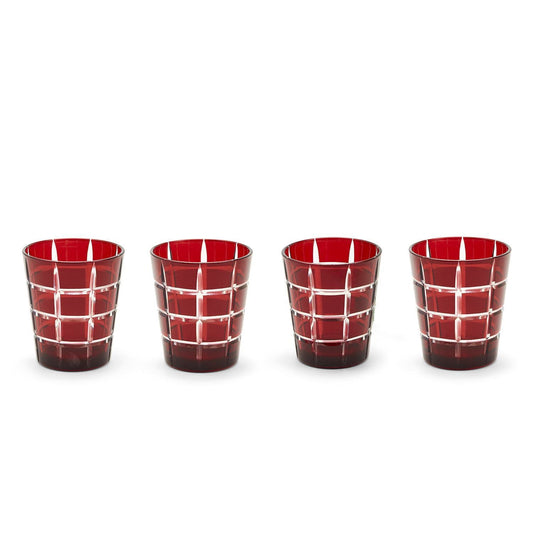 Red Etched Glass