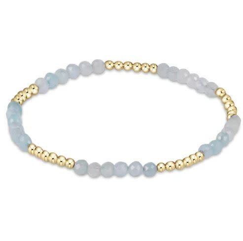 eNewton Blissful 2.5mm Bead Bracelet | Aquamarine