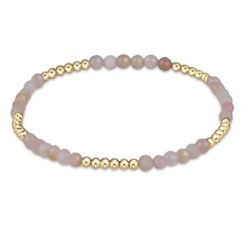 eNewton Blissful 2.5mm Bead Bracelet | Pink Opal
