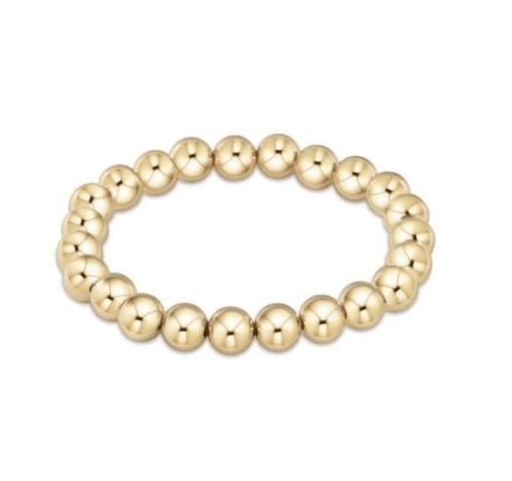 Classic Gold 8mm Bead Bracelet