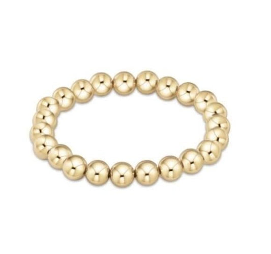 Classic Gold 8mm Bead Bracelet