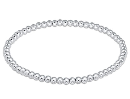 Classic Sterling 3mm Bead Bracelet