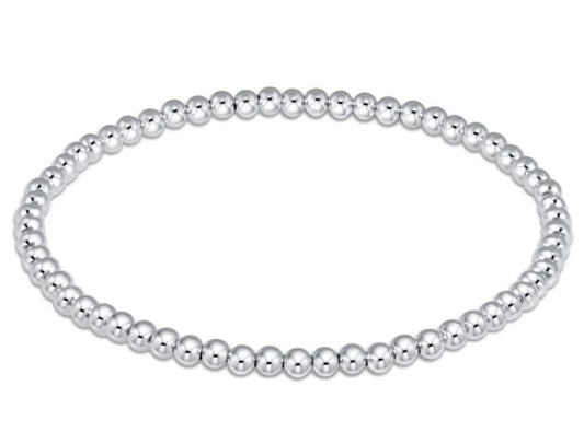 Classic Sterling 3mm Bead Bracelet