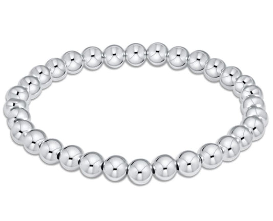 Classic Sterling 6mm Bead Bracelet