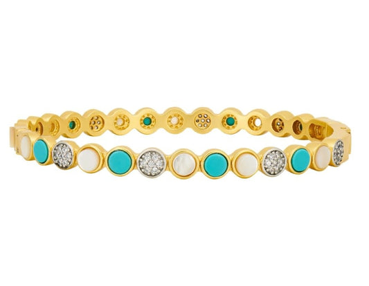 Coastal Disc Hinge Bangle